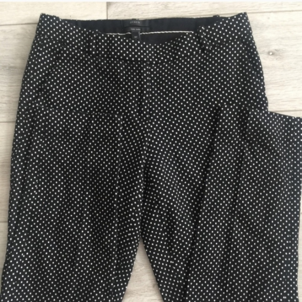 J. CREW POLKA DOT CAFE CAPRI PANT SIZE 0T